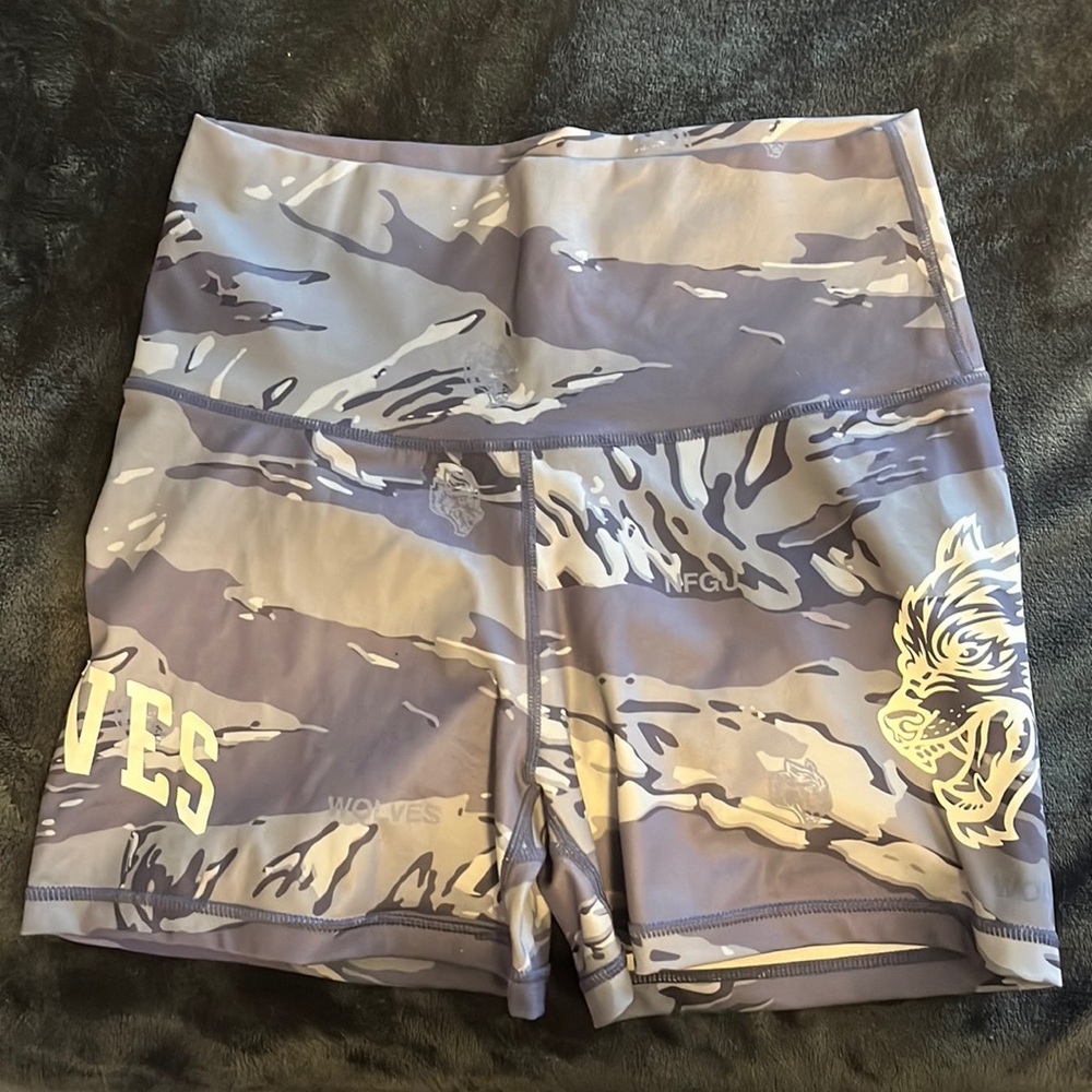 Darc Sport Gray and Cream Athletic Shorts